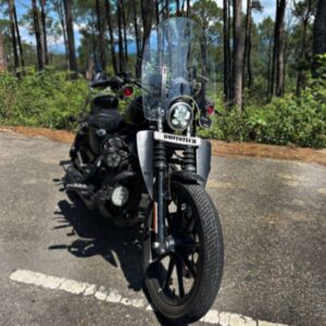 Black Brackets Windshield Harley Davidson