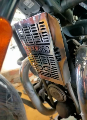 Chrome Radiator Guard for Super Meteor 650