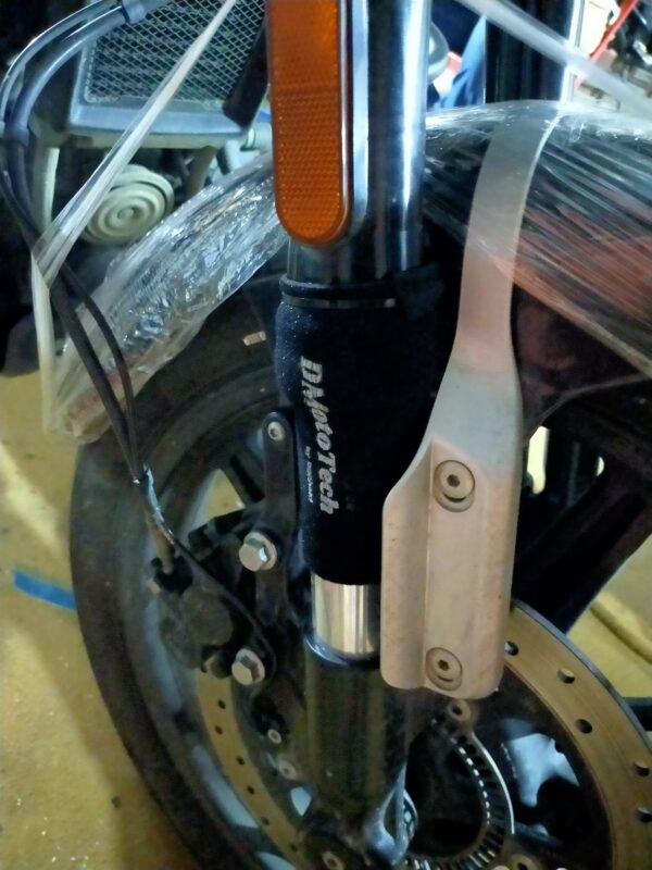 Universal Black Fork Seal Covers – Neoprene Material - Image 4